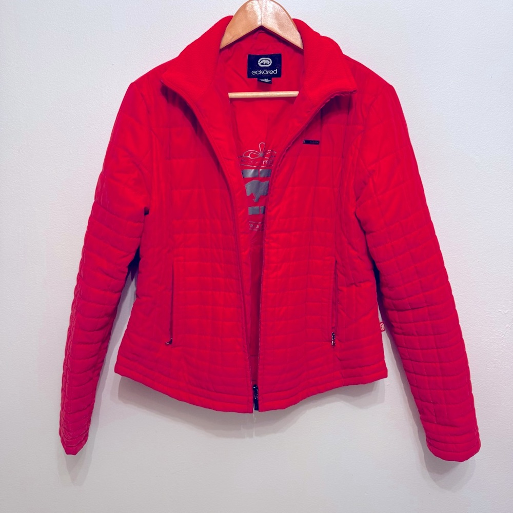 Echo Red Women’s Casual Jacket Red Size L.